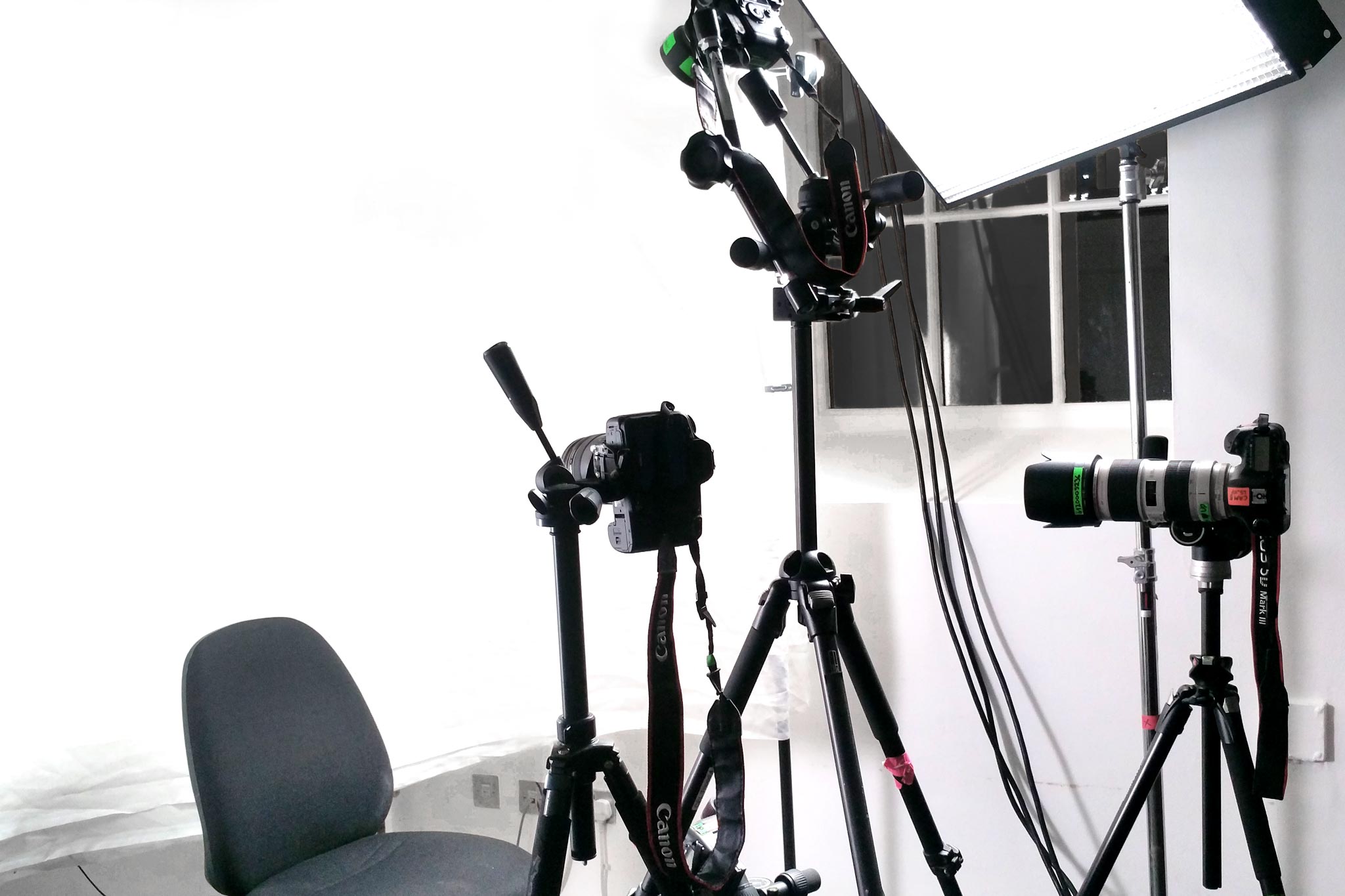 Five Camera Setup for Expressions Shoot at Bodies in Motion